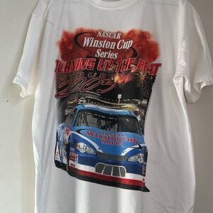 Nascar Winston Cup Series 2003 Turning Up the Heat Tour Schedule TShirt